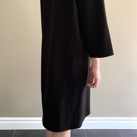 OAT + FORK Black dress w 3/4 sleeves - Picture 6 of 10